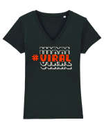 #Viral v2 Tricou mânecă scurtă guler V Damă Evoker