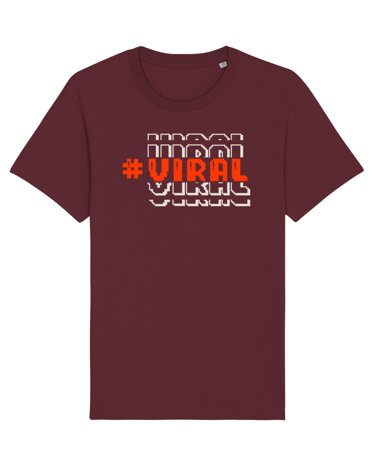 Tricou mânecă scurtă Unisex Rocker Burgundy