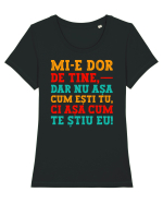 Dor de tine... Tricou mânecă scurtă guler larg fitted Damă Expresser