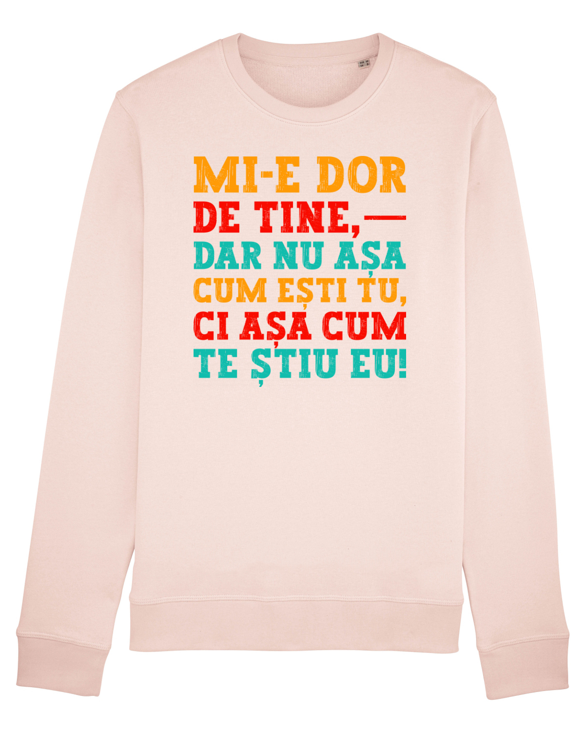 Bluză mânecă lungă Unisex Rise Candy Pink