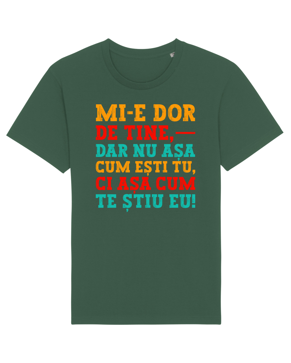 Tricou mânecă scurtă Unisex Rocker Bottle Green