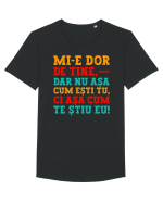 Dor de tine... Tricou mânecă scurtă guler larg Bărbat Skater