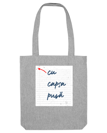 Cu capsa pusă Heather Grey
