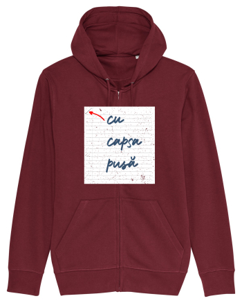 Cu capsa pusă Burgundy