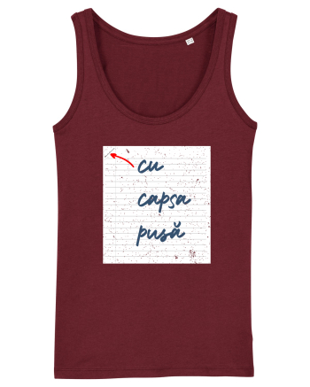 Cu capsa pusă Burgundy