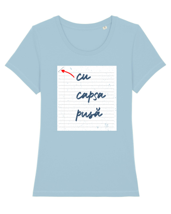 Cu capsa pusă Sky Blue