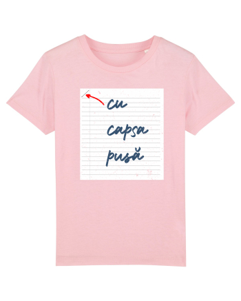 Cu capsa pusă Cotton Pink
