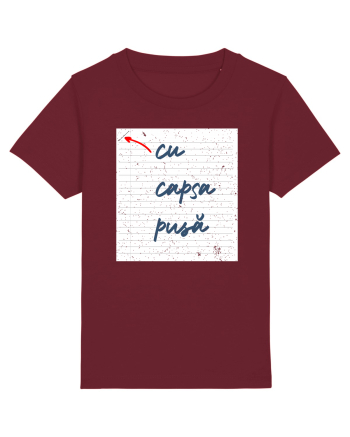 Cu capsa pusă Burgundy
