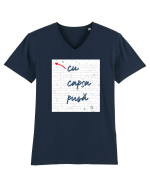 Cu capsa pusă Tricou mânecă scurtă guler V Bărbat Presenter
