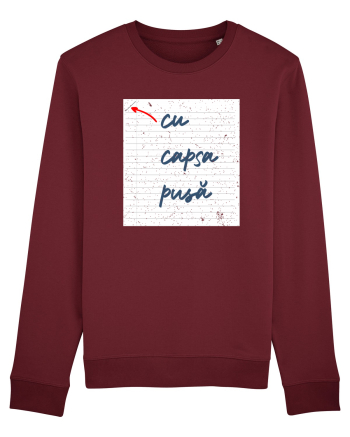 Cu capsa pusă Burgundy