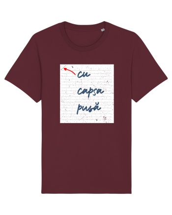 Cu capsa pusă Burgundy