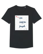 Cu capsa pusă Tricou mânecă scurtă guler larg Bărbat Skater