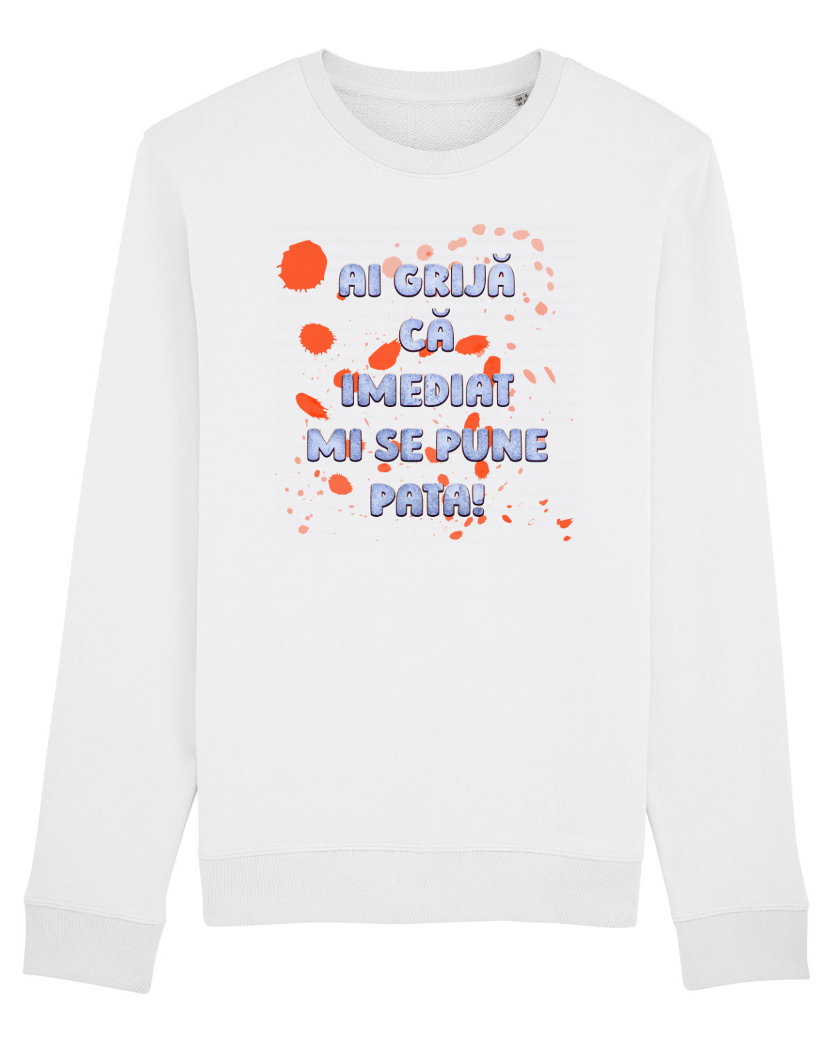 Bluză mânecă lungă Unisex Rise White