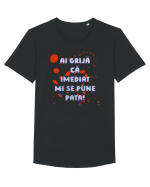 Mi se pune pata Tricou mânecă scurtă guler larg Bărbat Skater