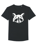 Raccoon Tricou mânecă scurtă guler larg Bărbat Skater