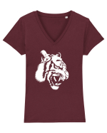 Tiger Tricou mânecă scurtă guler V Damă Evoker