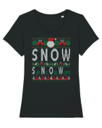 SNOW Shit No One Wants Tricou mânecă scurtă guler larg fitted Damă Expresser