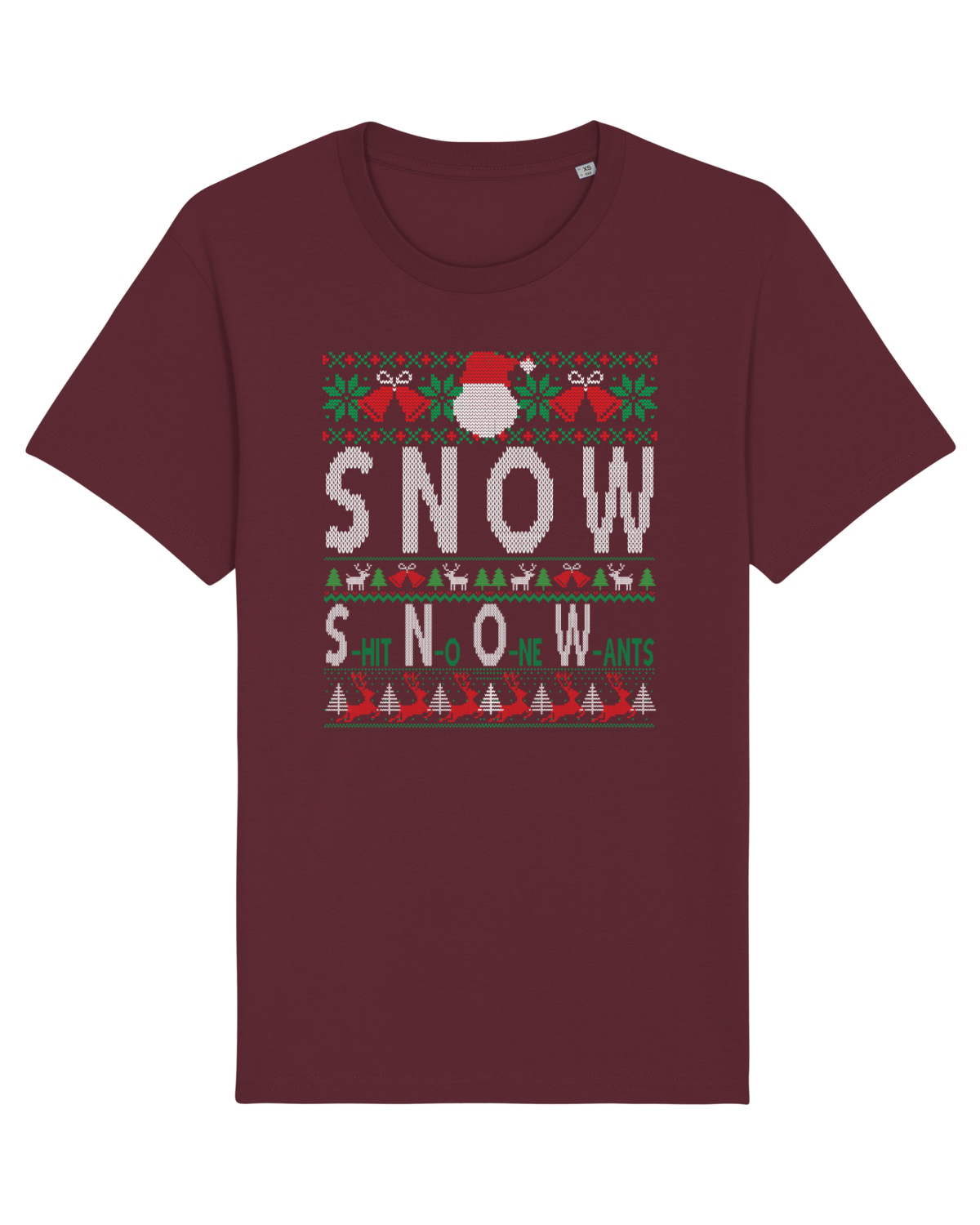Tricou mânecă scurtă Unisex Rocker Burgundy