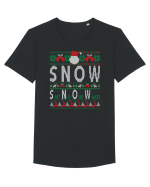 SNOW Shit No One Wants Tricou mânecă scurtă guler larg Bărbat Skater