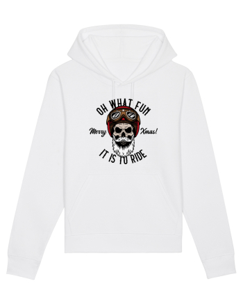 Oh What Fun It Is To Ride Black Skull White