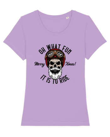 Oh What Fun It Is To Ride Black Skull Lavender Dawn