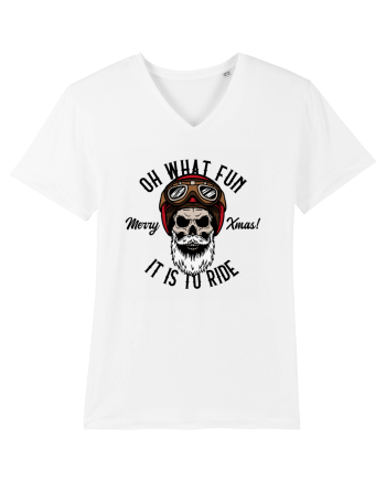 Oh What Fun It Is To Ride Black Skull White
