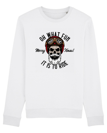 Oh What Fun It Is To Ride Black Skull White