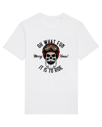 Oh What Fun It Is To Ride Black Skull White