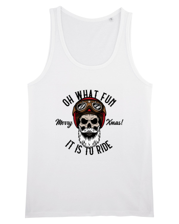 Oh What Fun It Is To Ride Black Skull White