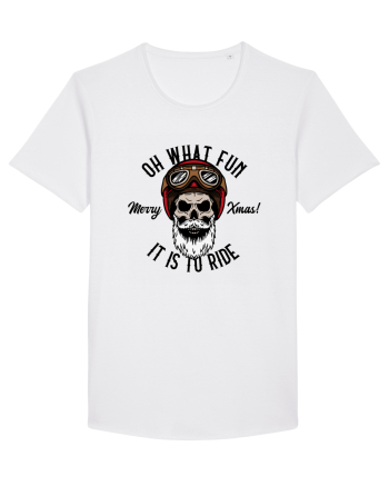 Oh What Fun It Is To Ride Black Skull White
