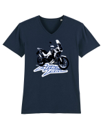 Adventure motorcycles are fun Africa Twin 1 Tricou mânecă scurtă guler V Bărbat Presenter