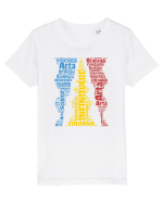 cu iz românesc: Coloana infinitului - Constantin Brâncuși Tricou mânecă scurtă  Copii Mini Creator