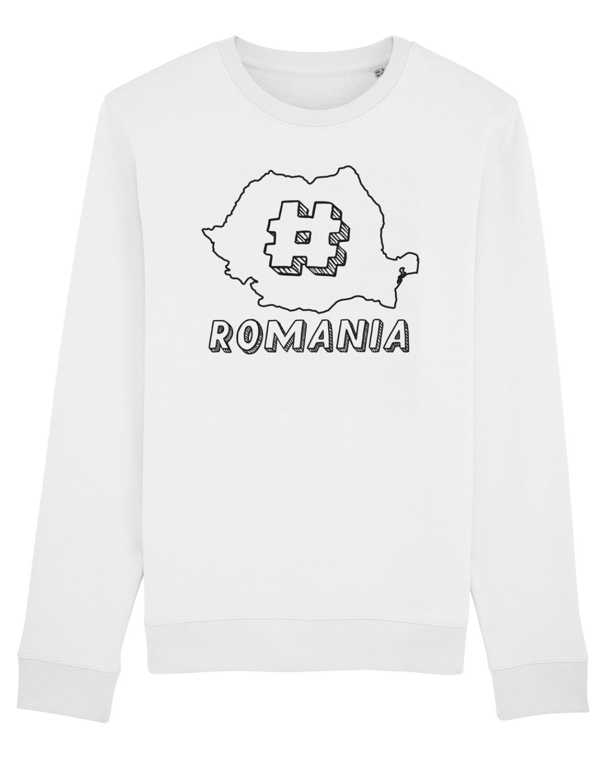 Bluză mânecă lungă Unisex Rise White