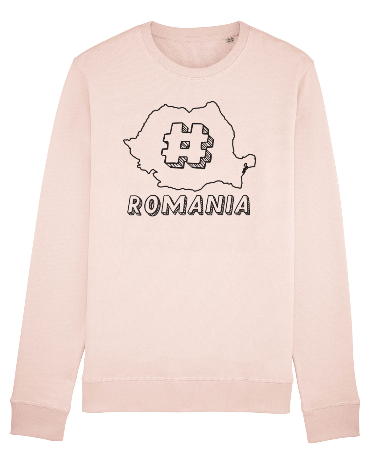 Bluză mânecă lungă Unisex Rise Candy Pink