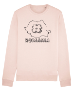 cu iz românesc: Hashtag Romania Bluză mânecă lungă Unisex Rise