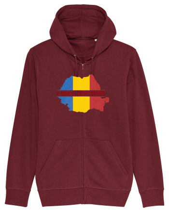cu iz românesc: I love Romania Burgundy