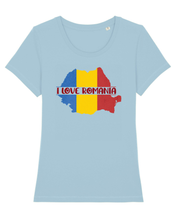 cu iz românesc: I love Romania Sky Blue