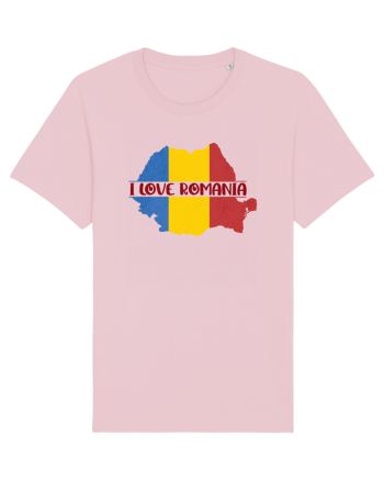 cu iz românesc: I love Romania Cotton Pink