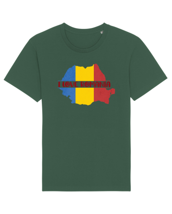 cu iz românesc: I love Romania Bottle Green