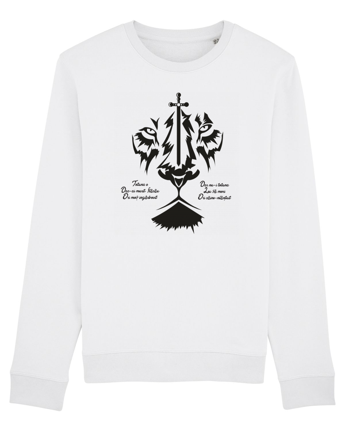 Bluză mânecă lungă Unisex Rise White