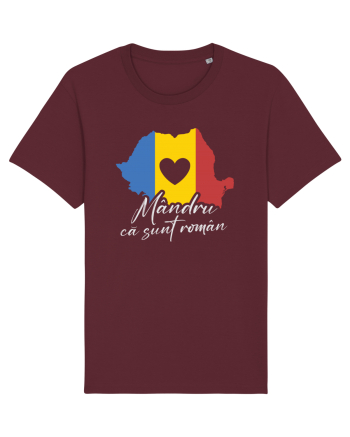 cu iz românesc: Mândru că sunt român Burgundy