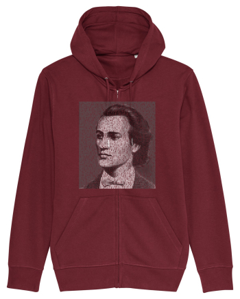 cu iz românesc: Mihai Eminescu Burgundy