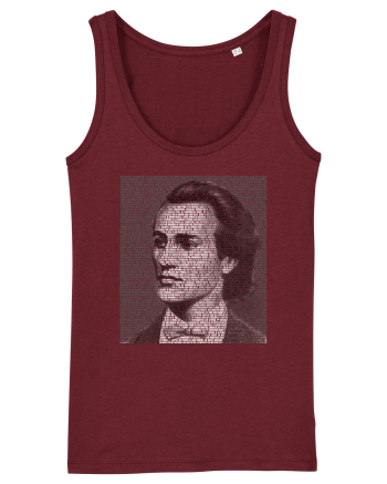 cu iz românesc: Mihai Eminescu Burgundy