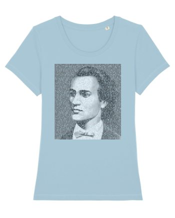 cu iz românesc: Mihai Eminescu Sky Blue