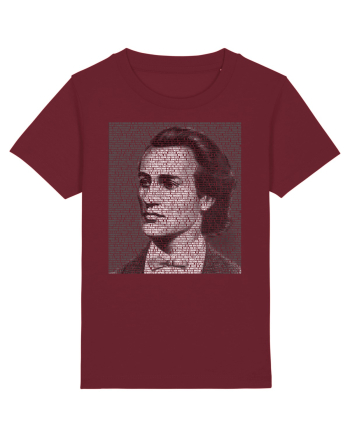 cu iz românesc: Mihai Eminescu Burgundy