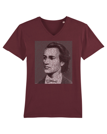 cu iz românesc: Mihai Eminescu Burgundy