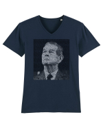 cu iz românesc: Regele Mihai Tricou mânecă scurtă guler V Bărbat Presenter