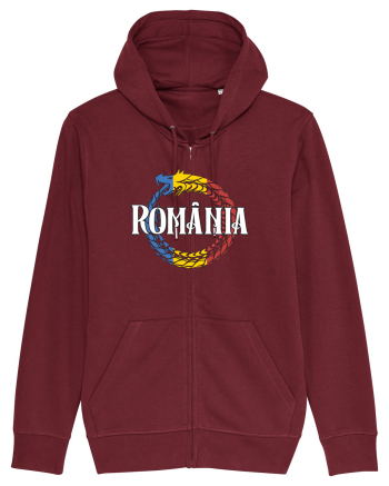 cu iz românesc: România - dragon tricolor Burgundy