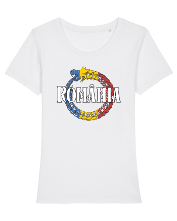 cu iz românesc: România - dragon tricolor White