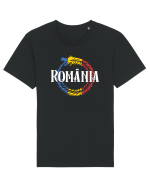 cu iz românesc: România - dragon tricolor Tricou mânecă scurtă Unisex Rocker